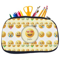Emojis Neoprene Pencil Case - Medium w/ Name or Text