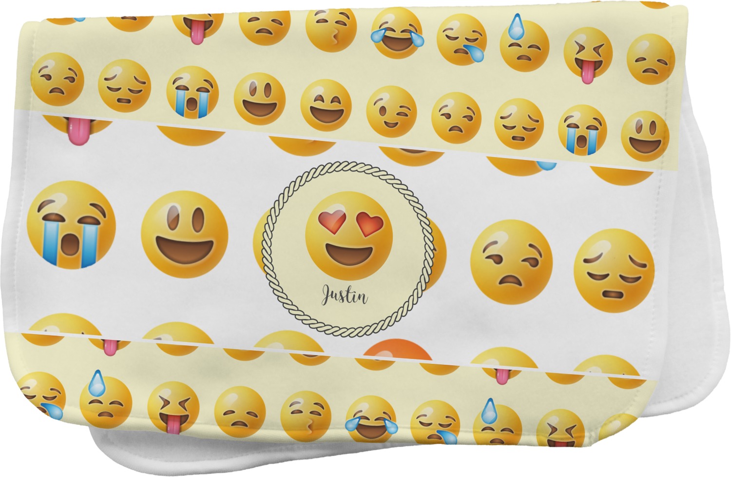 Emojis Burp Cloth (Personalized) YouCustomizeIt