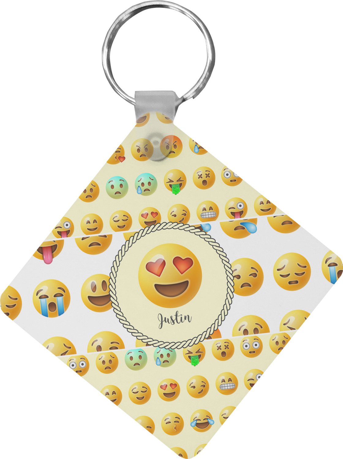 Emojis Diamond Key Chain (Personalized) YouCustomizeIt