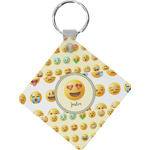 Emojis Diamond Plastic Keychain w/ Name or Text