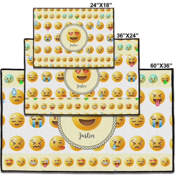 Emojis Personalized Door Mat - Group Parent IMF