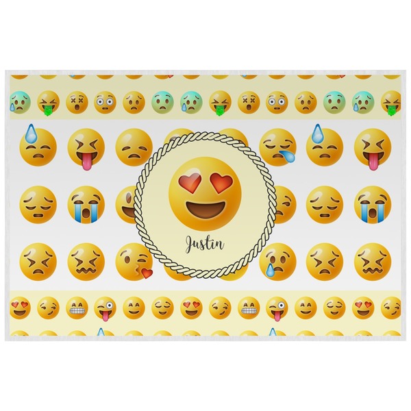 Custom Emojis Laminated Placemat w/ Name or Text