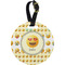 Emojis Plastic Luggage Tag - Round (Personalized)
