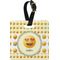 Emojis Plastic Luggage Tag - Square w/ Name or Text