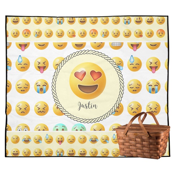 Custom Emojis Outdoor Picnic Blanket (Personalized)
