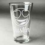 Emojis Pint Glass - Engraved (Single) (Personalized)
