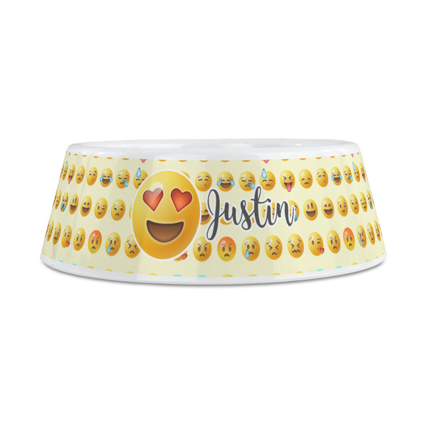 Emojis Plastic Dog Bowls - Medium - FRONT