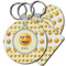 Emojis Plastic Keychain (Personalized)