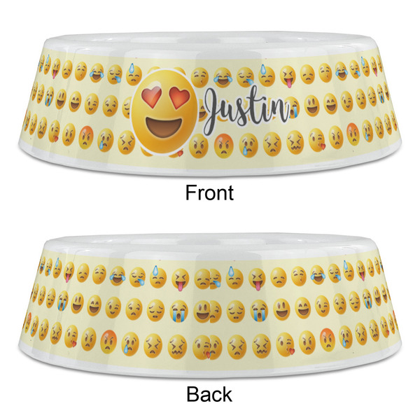 Emojis Plastic Pet Bowls - Large - APPROVAL