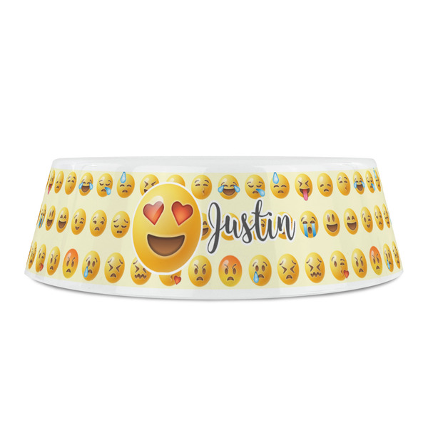 Emojis Plastic Pet Bowls - Small - FRONT