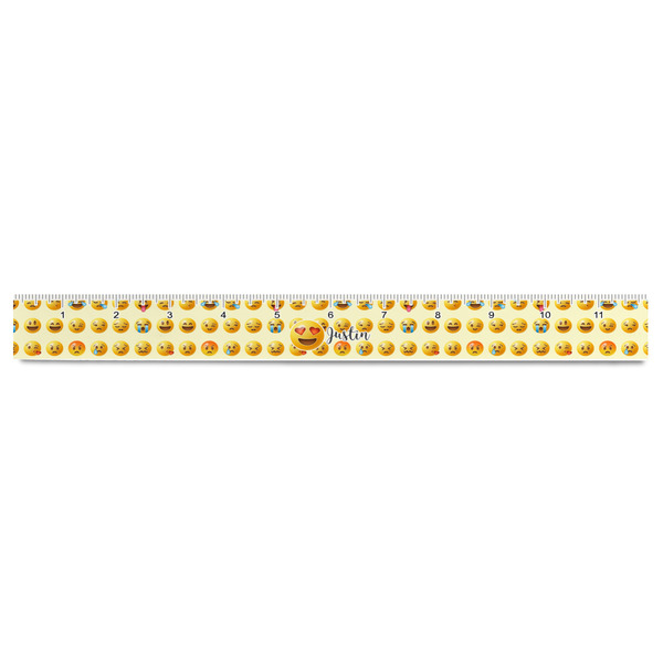 Emojis Plastic Ruler - 12" - FRONT