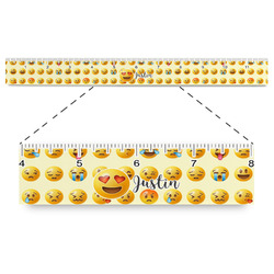 Emojis Plastic Ruler - 12" (Personalized)