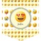 Emojis Iron On Faux Pocket (Personalized)