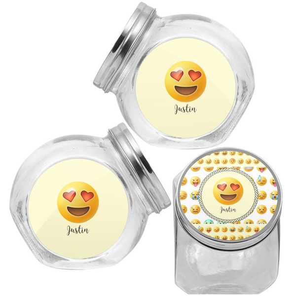 Emojis Puppy Treat Jar - Top Left Right