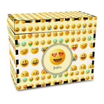 Emojis Wood Recipe Box - Full Color Print (Personalized)