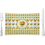 Emojis Glass Rectangular Lunch / Dinner Plate (Personalized)