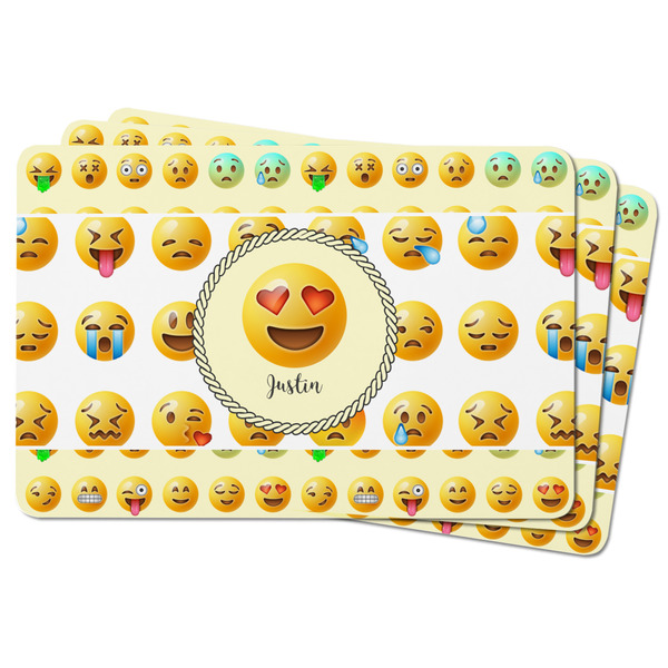 Emojis Rectangular Fridge Magnet - THREE