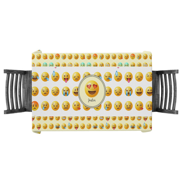 Custom Emojis Tablecloth - 58"x58" (Personalized)