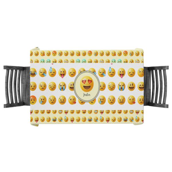 Custom Emojis Tablecloth - 58"x58" (Personalized)