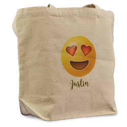Emojis Reusable Cotton Grocery Bag - Single (Personalized)