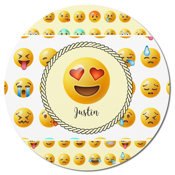 Emojis Round Fridge Magnet - FRONT