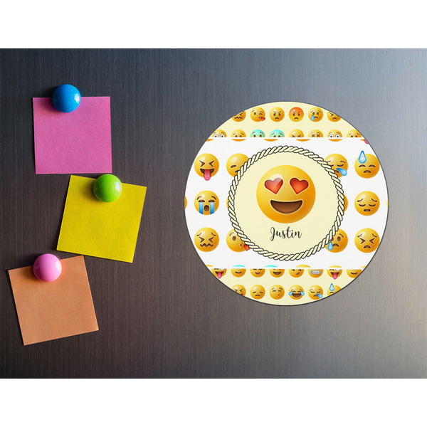 Emojis Round Fridge Magnet - LIFESTYLE