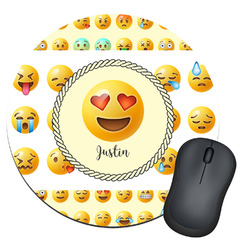 Emojis Round Mouse Pad (Personalized)