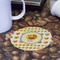 Emojis Round Paper Coaster - Front
