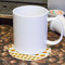 Emojis Round Paper Coaster - With Mug