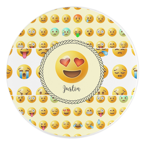 Custom Emojis Round Stone Trivet (Personalized)