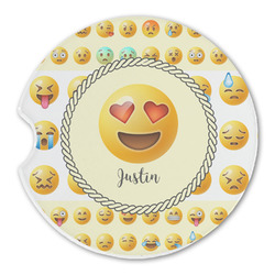 Emojis Sandstone Car Coaster - Single (Personalized)