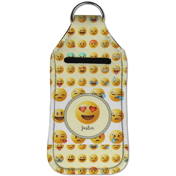 Emojis Sanitizer Holder Keychain - Large (Front)