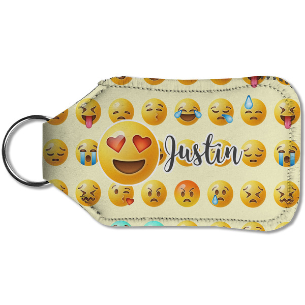Emojis Sanitizer Holder Keychain - Small (Back)