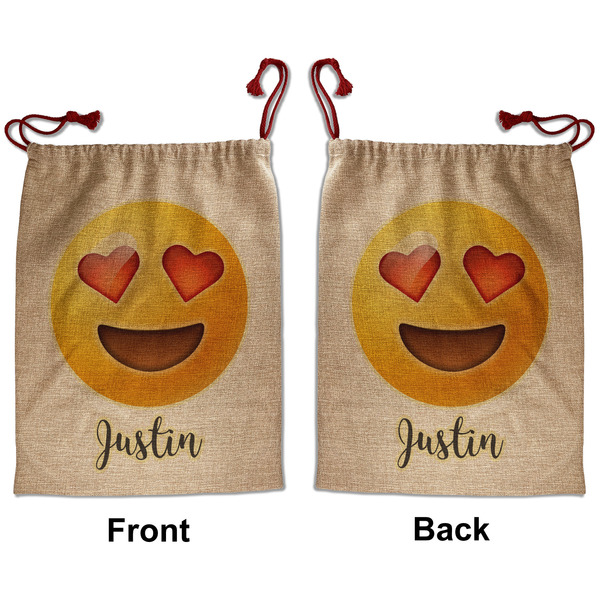 Custom Emojis Santa Sack - Front & Back (Personalized)