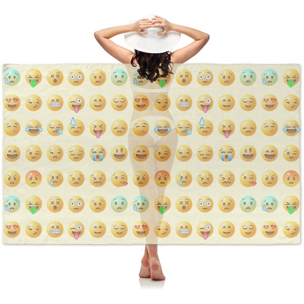 Custom Emojis Sheer Sarong