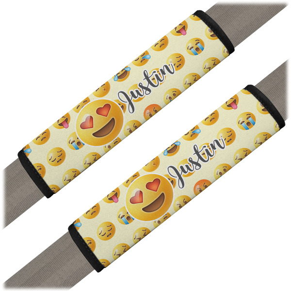 Custom Emojis Seat Belt Covers (Set of 2) (Personalized)