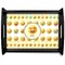 Emojis Black Wooden Tray - Large (Personalized)
