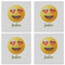 Emojis Set of 4 Sandstone Coasters - See All 4 View
