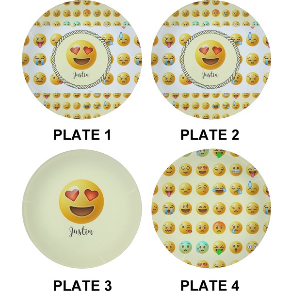 Emojis Set of Appetizer / Dessert Plates (Approval)