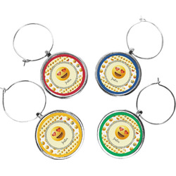 Emojis Wine Charms (Set of 4) (Personalized)
