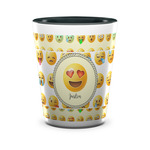 Emojis Ceramic Shot Glass - 1.5 oz - Two Tone - Set of 4 (Personalized)