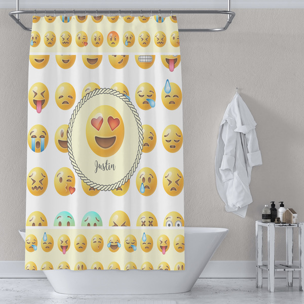 Emojis Shower Curtain Lifestyle