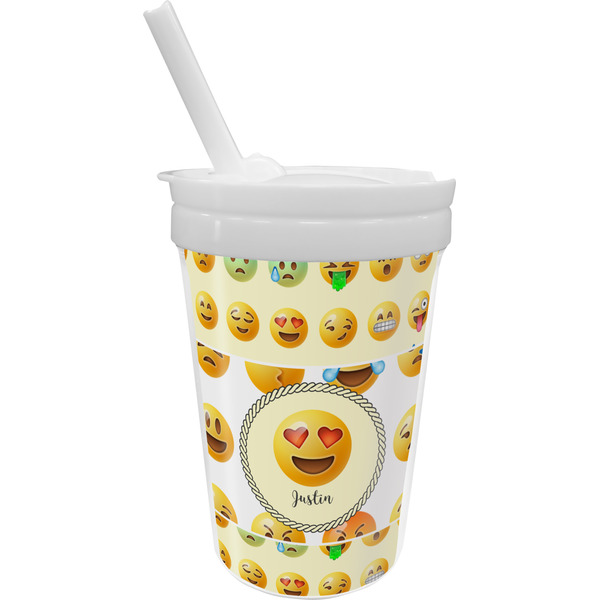 Custom Emojis Sippy Cup with Straw (Personalized)