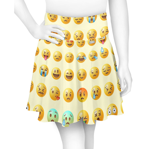 Custom Emojis Skater Skirt