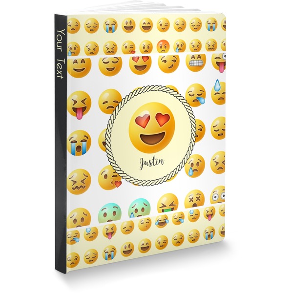 Custom Emojis Softbound Notebook - 7.25" x 10" (Personalized)