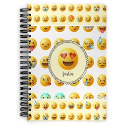 Emojis Spiral Notebook - 7x10 w/ Name or Text