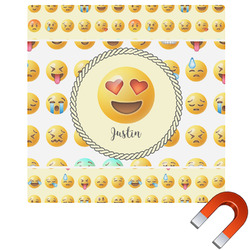 Emojis Square Car Magnet - 6" (Personalized)