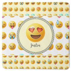 Emojis Square Rubber Backed Coaster (Personalized)