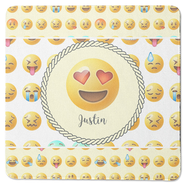 Custom Emojis Square Rubber Backed Coaster (Personalized)