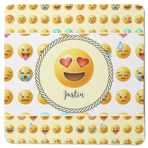 Emojis Square Coaster Rubber Back - Single